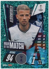 2020-21 Topps Match Attax Man Of The Match TOBY ALDERWEIRELD MOTM4